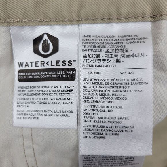 Levis 514 Straight Leg Khaki Jeans Mens 29 x 32 Measures 29 x 30.5 100% Cotton - Picture 6 of 12